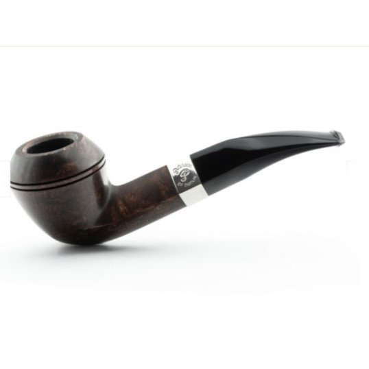 Peterson Aran B5 barna polírozott bent bulldog pipa – 9 mm filteres, fishtail szopókával