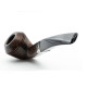 Peterson Aran B5 barna polírozott bent bulldog pipa – 9 mm filteres, fishtail szopókával