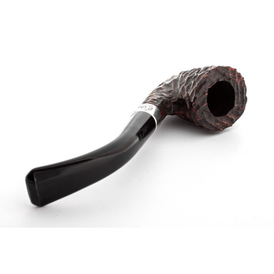 Peterson Donegal Rocky 127 Fishtail rusztikolt hanga gyökér pipa filter nélkül - Vörösesbarna színű