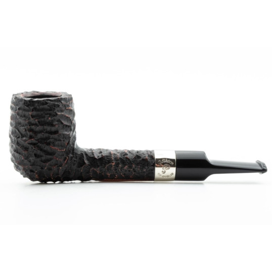 Peterson Donegal Rocky 53 Fishtail rusztikolt hanga gyökér pipa 9mm filterrel - Vörösesbarna színű