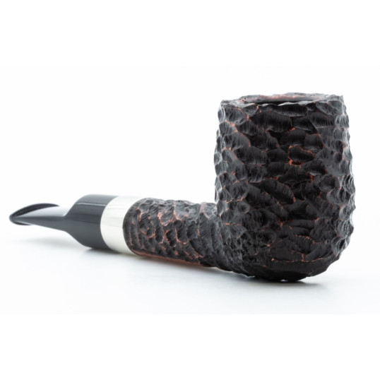 Peterson Donegal Rocky 53 Fishtail rusztikolt hanga gyökér pipa 9mm filterrel - Vörösesbarna színű