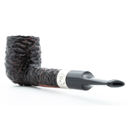 Peterson Donegal Rocky 53 Fishtail rusztikolt hanga gyökér pipa 9mm filterrel - Vörösesbarna színű