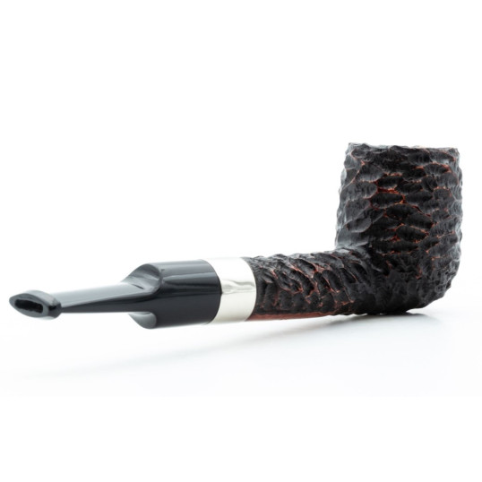 Peterson Donegal Rocky 53 Fishtail rusztikolt hanga gyökér pipa 9mm filterrel - Vörösesbarna színű