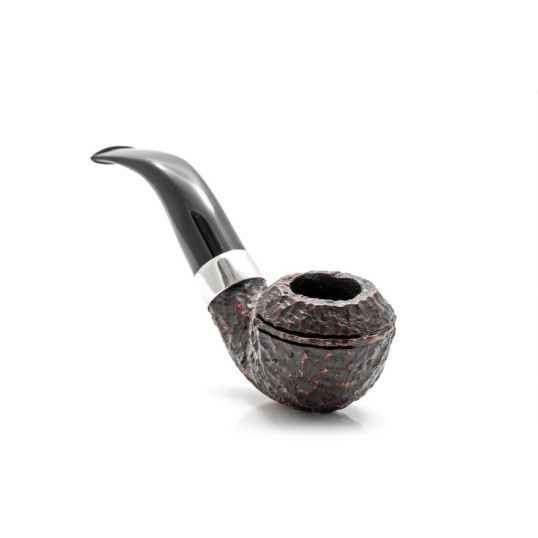 Peterson Donegal Rocky 999 Fishtail rusztikolt hanga gyökér pipa 9mm filterrel - Vörösesbarna színű