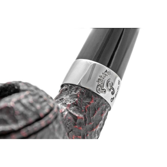 Peterson Donegal Rocky 999 Fishtail rusztikolt hanga gyökér pipa 9mm filterrel - Vörösesbarna színű