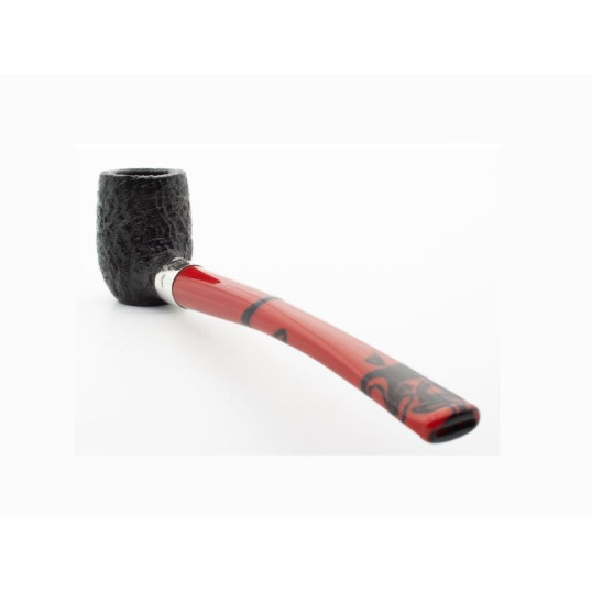 Peterson Halloween 2024 Barrel homokfúvott pipa filter nélküli - Fekete színű