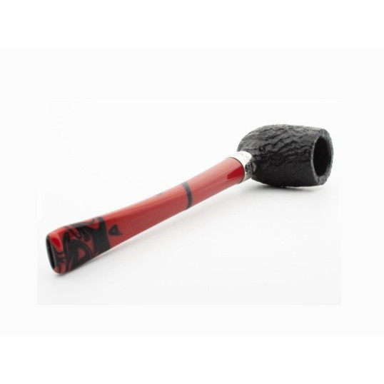 Peterson Halloween 2024 Barrel homokfúvott pipa filter nélküli - Fekete színű