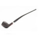 Peterson Tavern Rustic Belge enyhén hajlított filter nélküli churchwarden pipa