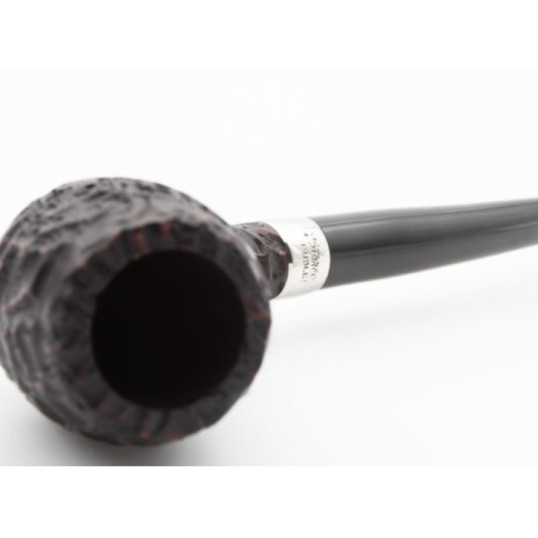 Peterson Tavern Rustic Belge enyhén hajlított filter nélküli churchwarden pipa