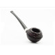 Peterson Tavern Rustic Rhodesian enyhén hajlított szárú filter nélküli churchwarden pipa
