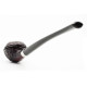 Peterson Tavern Rustic Rhodesian enyhén hajlított szárú filter nélküli churchwarden pipa