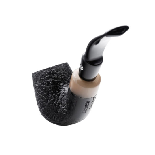 Rattray’s The Bull Sandblast Brown Top 145 billiard formájú briar pipa 9mm-es filterrel hajlított szárral