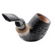 Rattray’s The Bull Sandblast Brown Top 145 billiard formájú briar pipa 9mm-es filterrel hajlított szárral