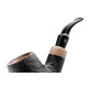 Rattray’s The Bull Sandblast Brown Top 145 billiard formájú briar pipa 9mm-es filterrel hajlított szárral