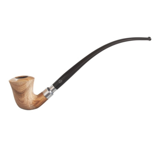 Rattray’s Carnyx Olive Brushed olívafa pipa – 9 mm filterrel, két szopókával