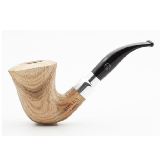 Rattray’s Carnyx Olive Brushed olívafa pipa – 9 mm filterrel, két szopókával