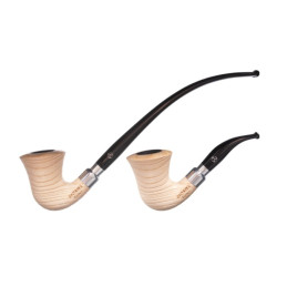 Rattray’s Carnyx G Natural kőrisfa pipa – 9 mm filterrel, grafit betéttel, két szopókával