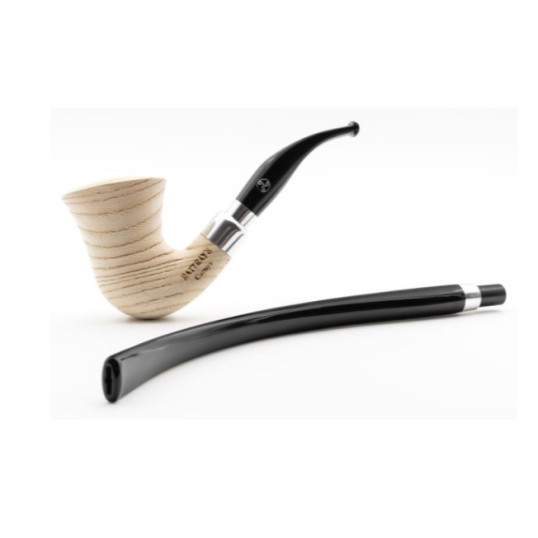 Rattray’s Carnyx G Natural kőrisfa pipa – 9 mm filterrel, grafit betéttel, két szopókával