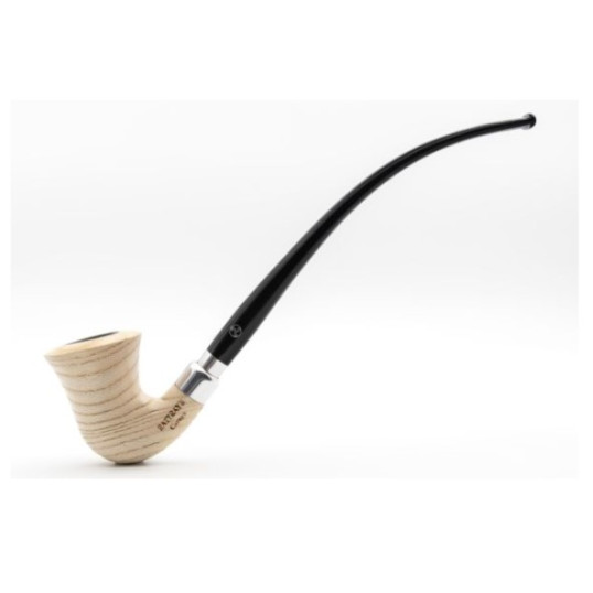 Rattray’s Carnyx G Natural kőrisfa pipa – 9 mm filterrel, grafit betéttel, két szopókával