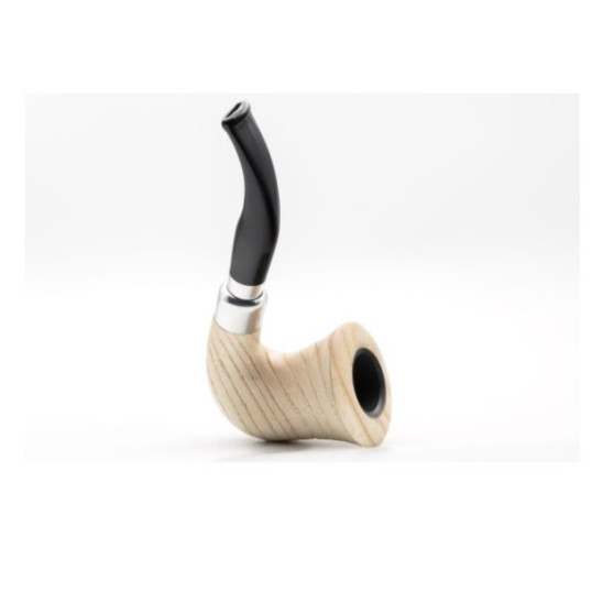 Rattray’s Carnyx G Natural kőrisfa pipa – 9 mm filterrel, grafit betéttel, két szopókával