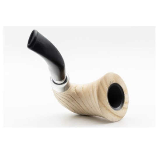 Rattray’s Carnyx G Natural kőrisfa pipa – 9 mm filterrel, grafit betéttel, két szopókával