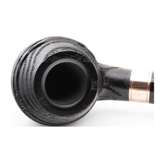 Rattray’s Distillery G Black 105 Bulldog / Rhodesian formájú körisfa pipa grafit betéttel 9mm-es filterrel enyhén hajlított szárral