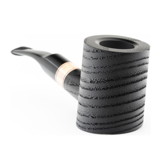 Rattray’s Distillery G Black 128 poker formájú körisfa pipa grafit betéttel 9mm-es filterrel enyhén hajlított szárral