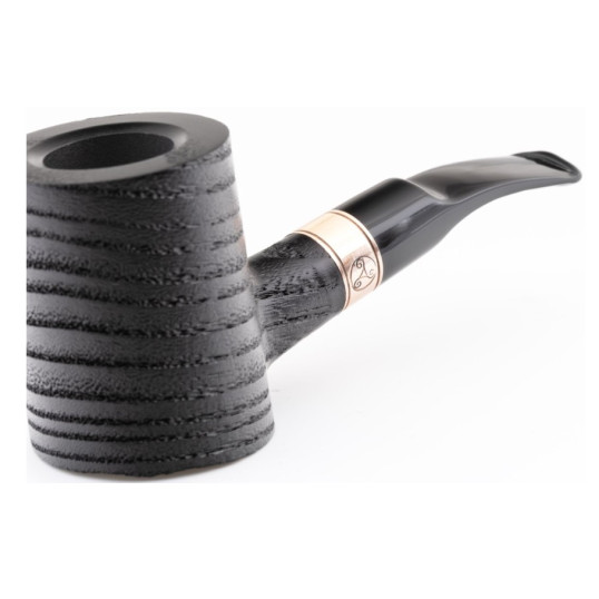 Rattray’s Distillery G Black 128 poker formájú körisfa pipa grafit betéttel 9mm-es filterrel enyhén hajlított szárral