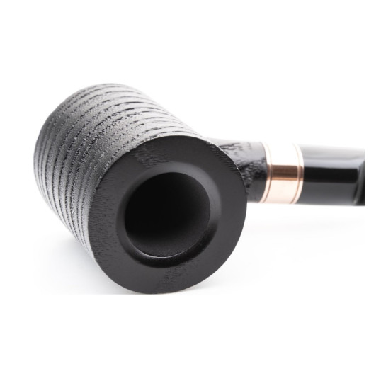 Rattray’s Distillery G Black 128 poker formájú körisfa pipa grafit betéttel 9mm-es filterrel enyhén hajlított szárral