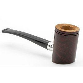 Rattray s Ahoy, polírozott Burgundy színű, Poker típusú bruyer gyökér pipa 