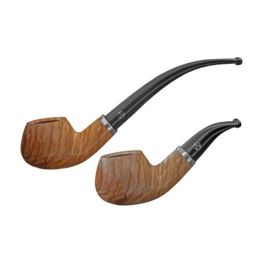Rattray’s Butcher’s Boy Olive Smooth olívafa pipa – 9 mm filteres, rövid és hosszú szárral