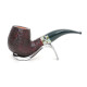 Savinelli Foresta 616 hanga gyökér pipa 9mm filterrel, zöld csutorával és hajlított szárral