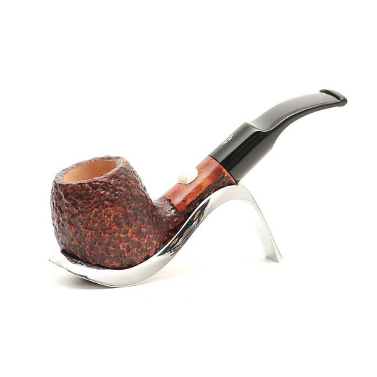 Savinelli Tennis hanga gyökér pipa 9mm filterrel, fekete hajlított szárral