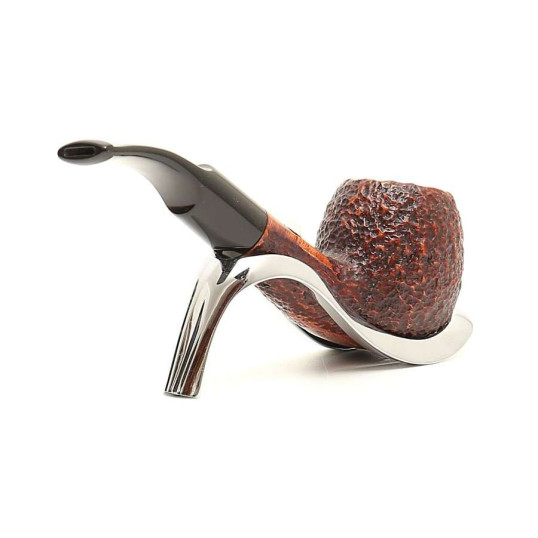 Savinelli Tennis hanga gyökér pipa 9mm filterrel, fekete hajlított szárral