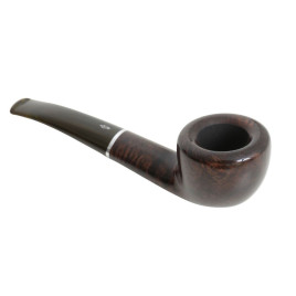 Savinelli Bosco 316 hanga gyökér pipa 9mm-es filterrel, sötétzöld színű csurgatott hatású hajlított szárral