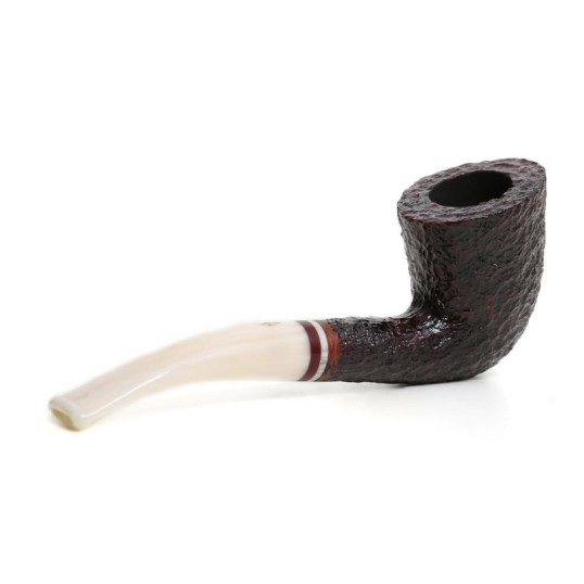 Savinelli Avorio Rust Brown 920 hanga gyökér pipa 9mm filterrel - Csurgatott szopókával és hajlított szárral