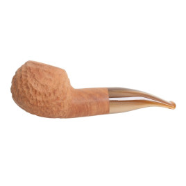 Savinelli Dune 320 hanga gyökér pipa 9mm-es filterrel, homokszínű csutorával és hajlított szárral