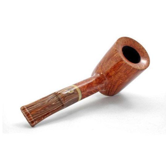 Savinelli Dolomiti Stand up Poker 311 Cumberland, hanga gyökér pipa 9mm filterrel, csurgatott csutorával és enyhén hajlított szárral