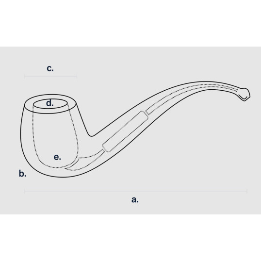 Savinelli Whisky Lis Marr Chiaro 316 hanga gyökér pipa 9mm filterrel, barna színű csurgatott szopókával és enyhén hajlított szárral