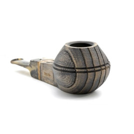 White Elephant Erta Ale grafitbetétes Bulldog pipa – 9 mm filteres