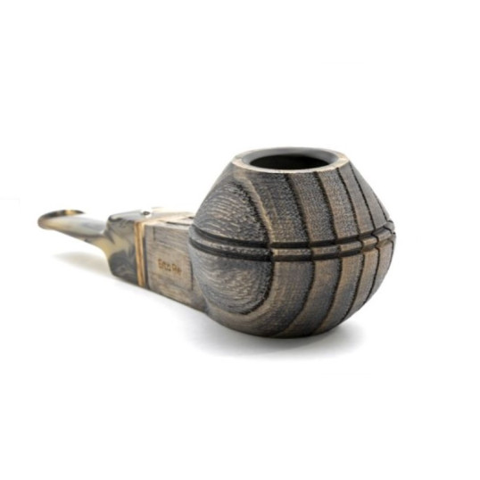 White Elephant Erta Ale grafitbetétes Bulldog pipa – 9 mm filteres