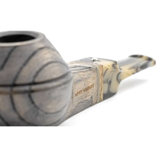 White Elephant Erta Ale grafitbetétes Bulldog pipa – 9 mm filteres