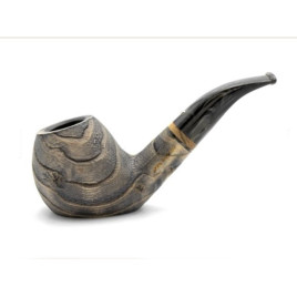 White Elephant Erta Ale grafitbetétes Bent Apple pipa – 9 mm filteres