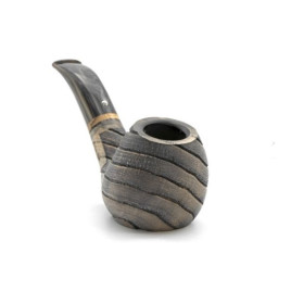 White Elephant Erta Ale grafitbetétes Bent Apple pipa – 9 mm filteres