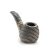 White Elephant Erta Ale grafitbetétes Bent Apple pipa – 9 mm filteres