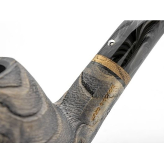 White Elephant Erta Ale grafitbetétes Bent Apple pipa – 9 mm filteres