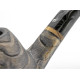 White Elephant Erta Ale grafitbetétes Bent Apple pipa – 9 mm filteres