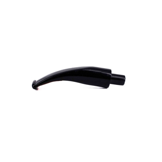 Padonio pipacsutora, hajlított fekete akril pipa szopóka - 56