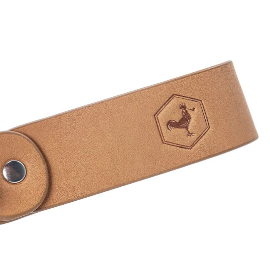Chacom Bőr pipatartó, kulcstartóval, karabinerrel – világosbarna