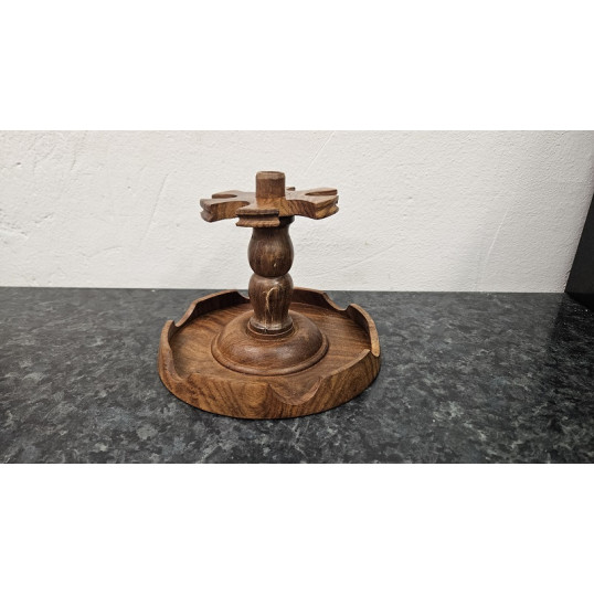 Pipatartó 6 pipa részére - kerek szárkefe tartóval - OUTLET-1